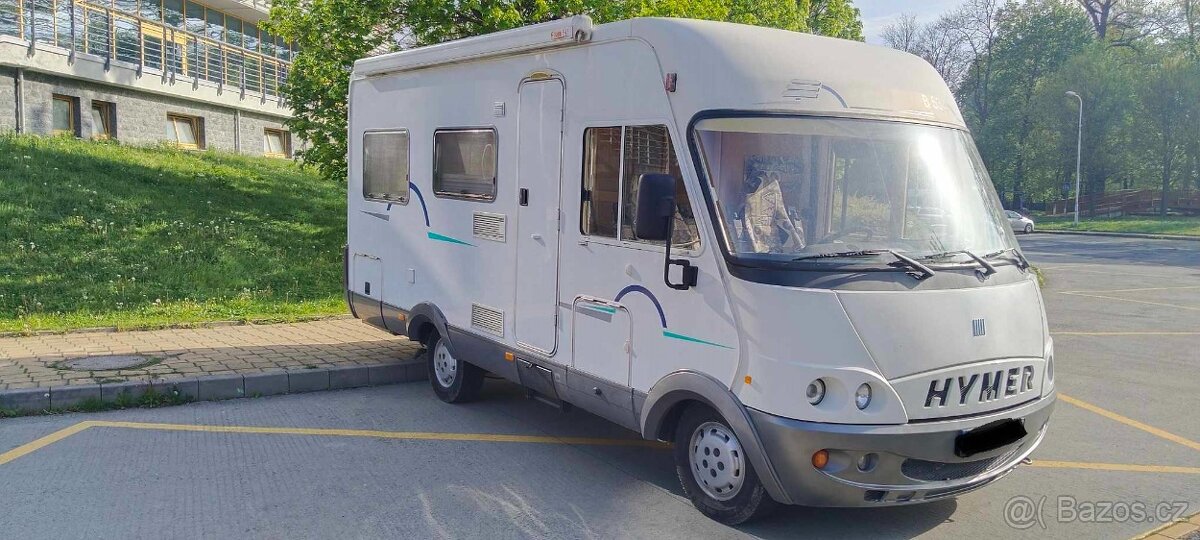 Fiat Ducato Hymer, klimatizace, francouzská postel,garáž