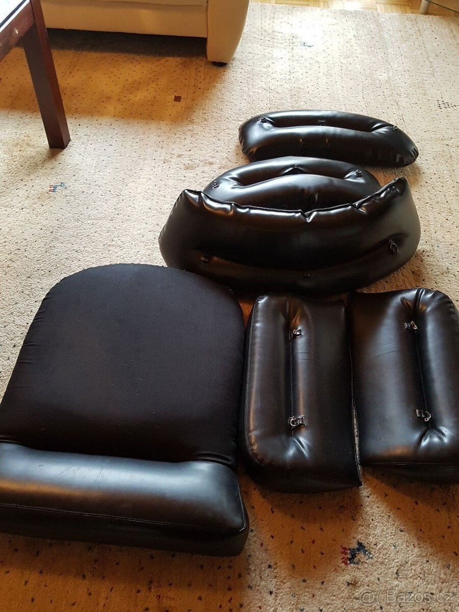 Designové křeslo Joe Colombo Elda Lounge Chair, 60. léta, bí