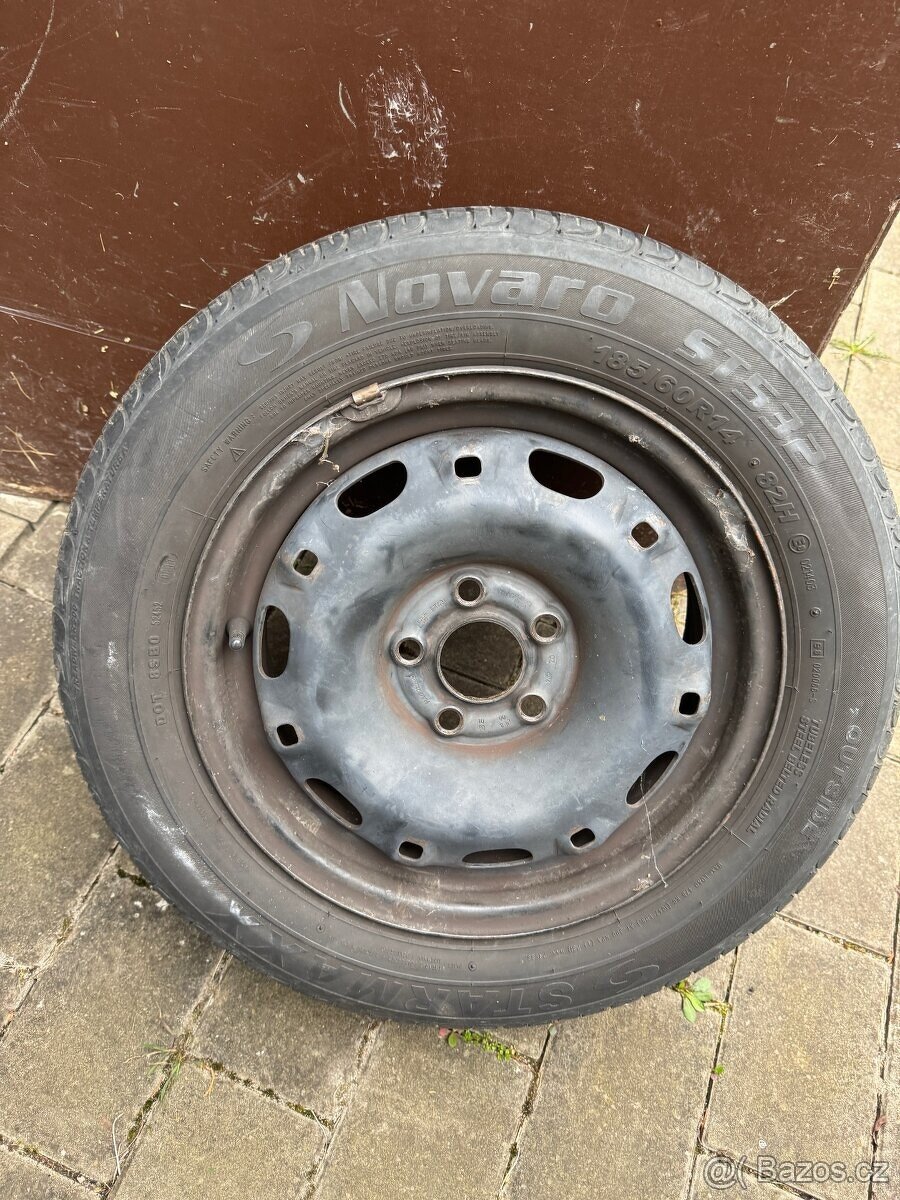 Letní pneu na Škoda Fabia MK1 včetně disků 185/60 R14