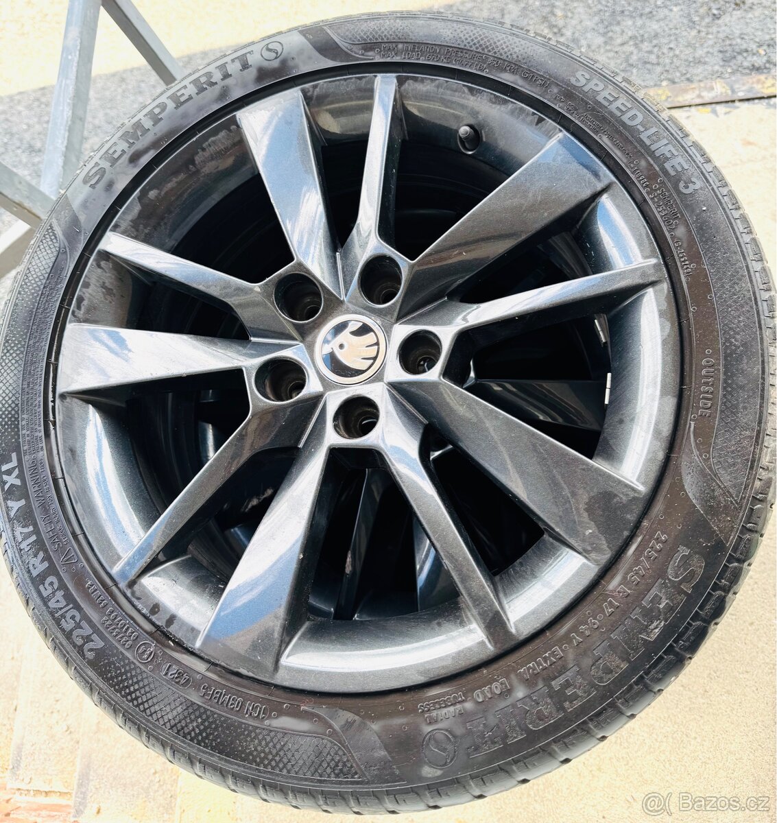 Kompletní ALU kola BORBET R17 Skoda Octavia 3,VW Golf