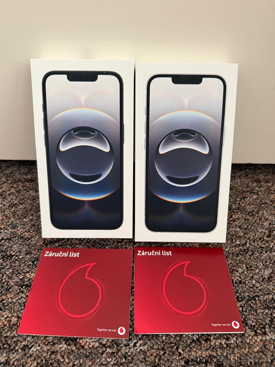 Apple iPhone 16e 128gb White a Black. 2 roky zaruka.