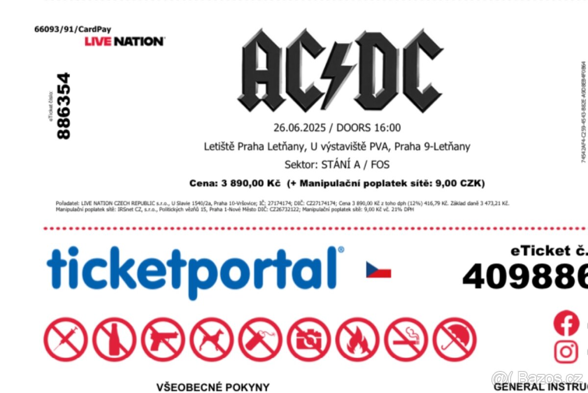 AC/DC Stání u podia
