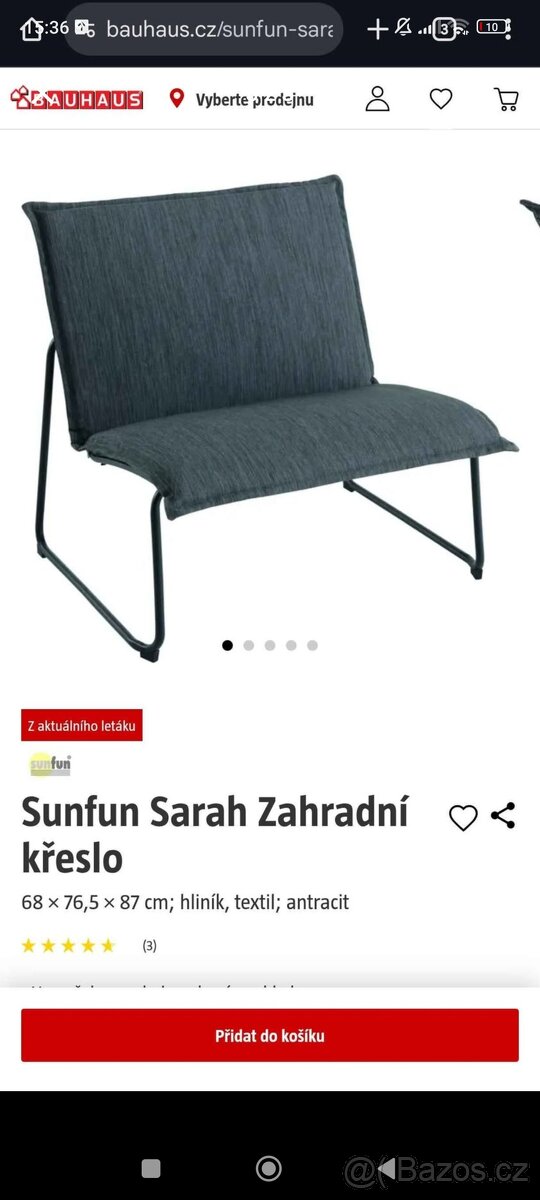 Zahradní křeslo