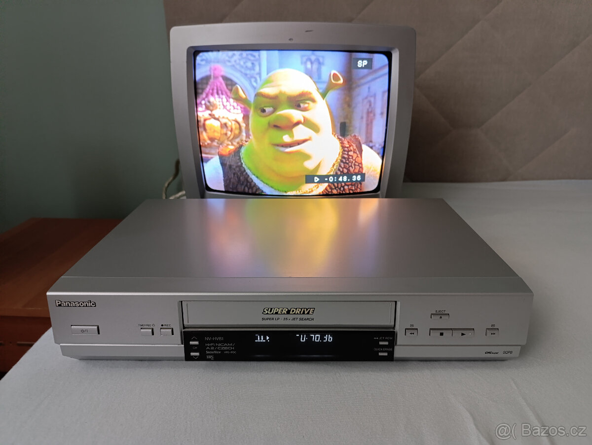 Špičkový videorekordér PANASONIC NV-HV61, 6 hlav,Hifi Stereo