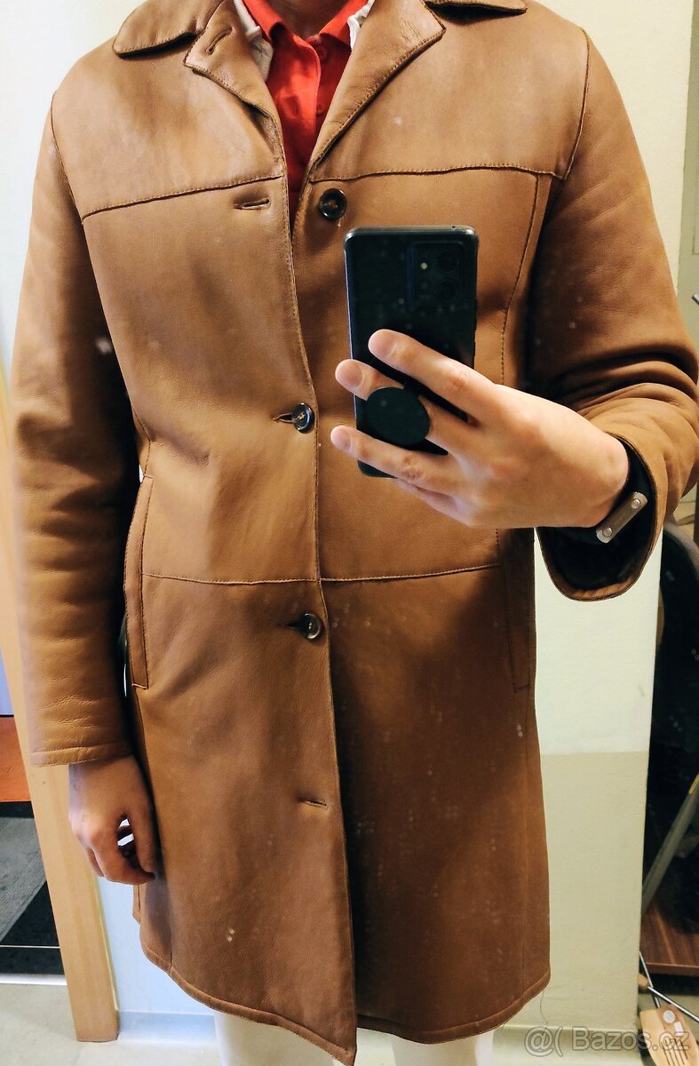 ~~Luxusní pánský kožich HUGO BOSS, vel. 48/50 barva koňak~