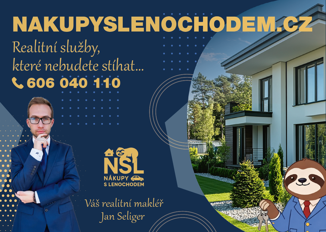 Kvalifikovaný realitní makléř - Nákupy s lenochodem