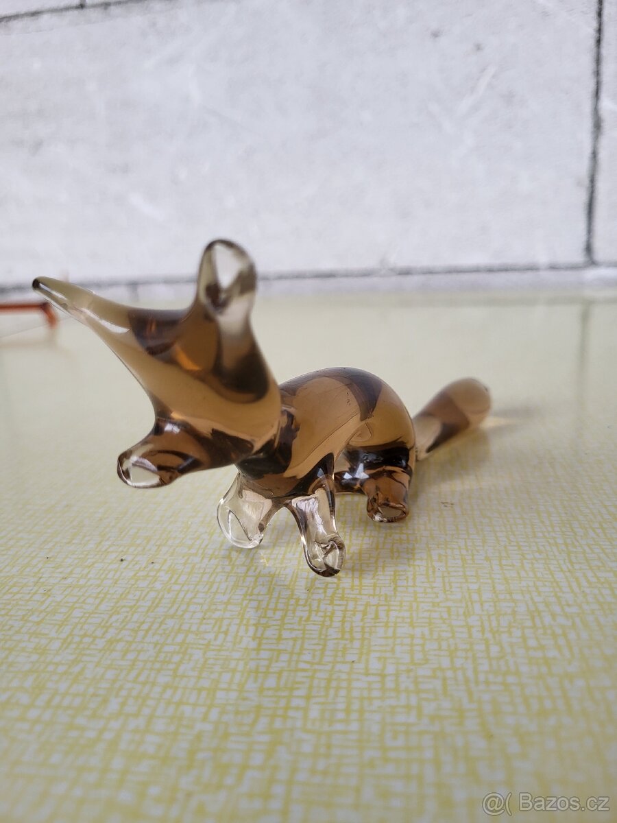 Stará skleněná Liška ŽBS