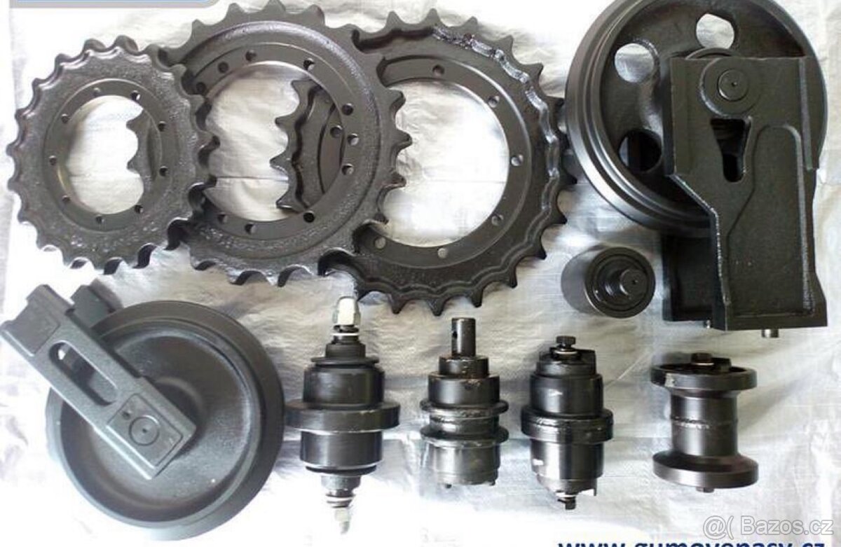 Podvozkové díly na bagry rolny turasa vodicí kola