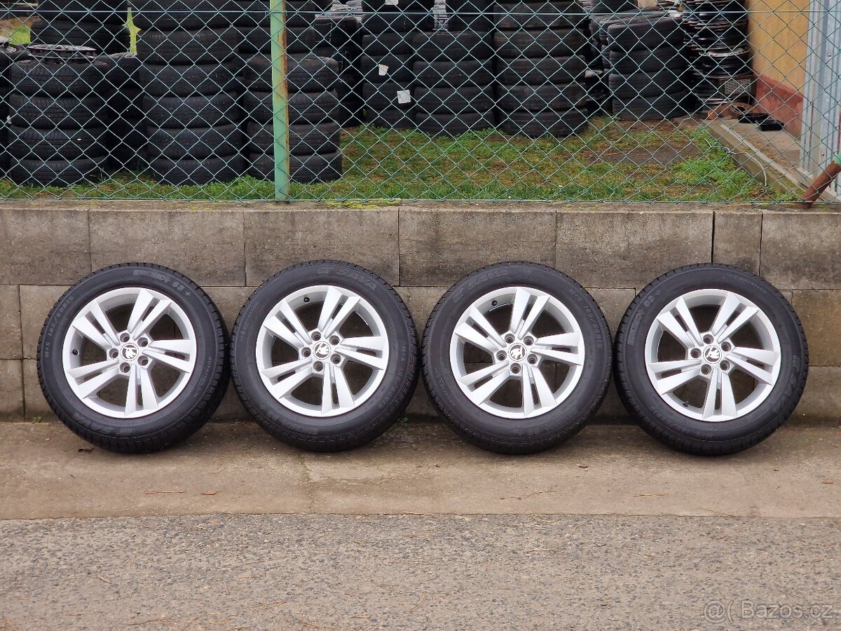185/60/16 Originál alu kola Škoda Rapid 5x100