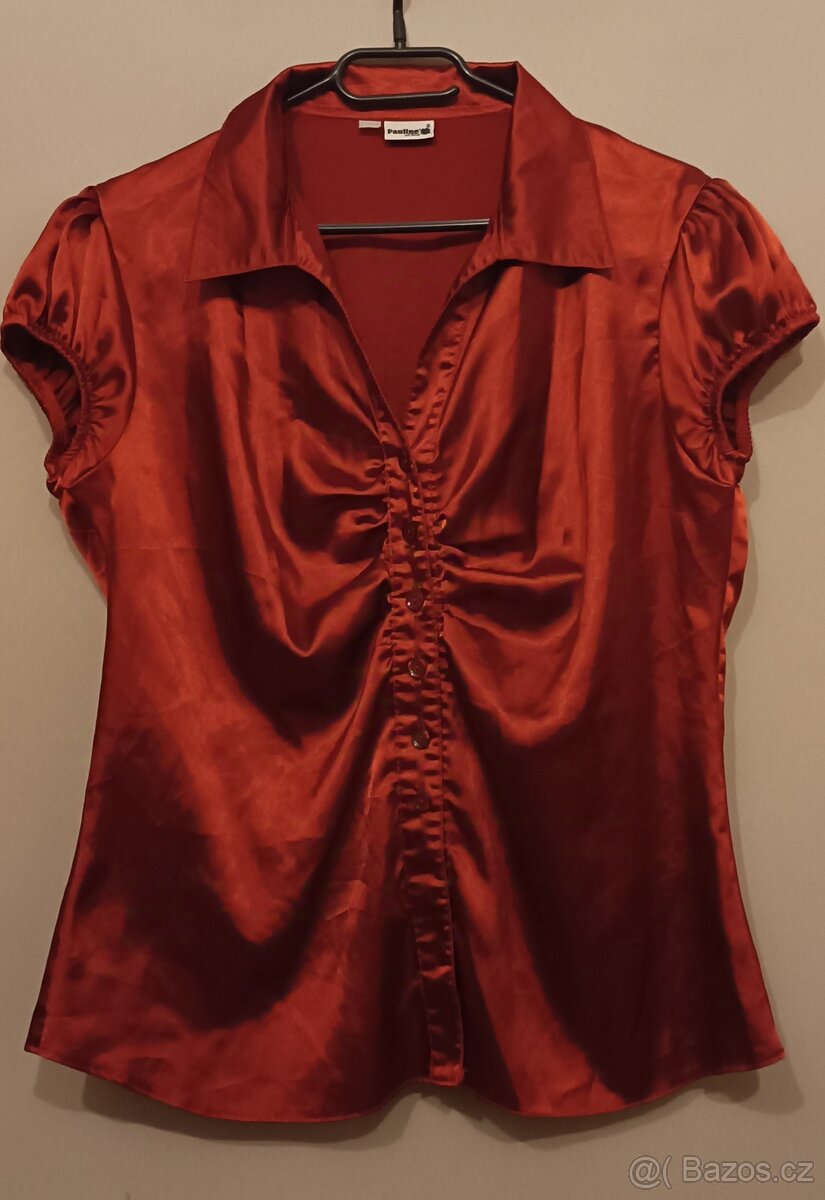 NOVÁ dámská vínová vánoční halenka velikost L