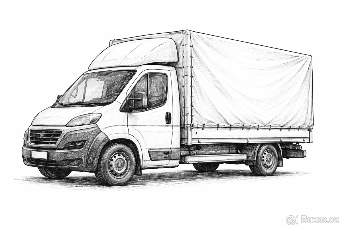 Řidič sk. B – plachtová dodávka (vnitro)