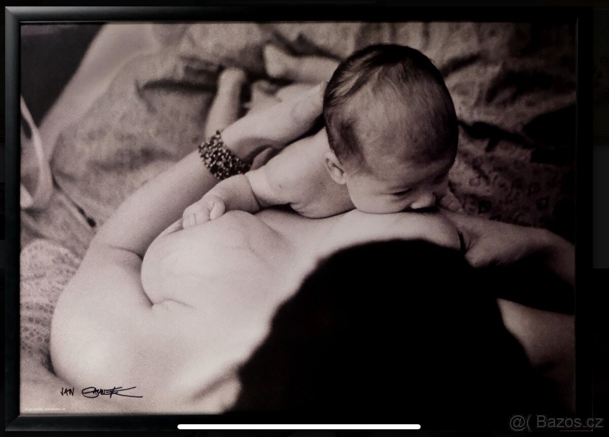 Plakát Jan Saudek “Mateřství”