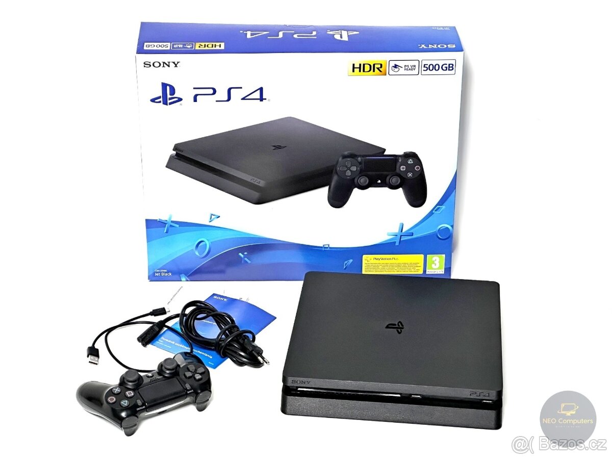 Sony Playstation 4 - PS4 Slim 500GB (CUH-2216A) + příslušens