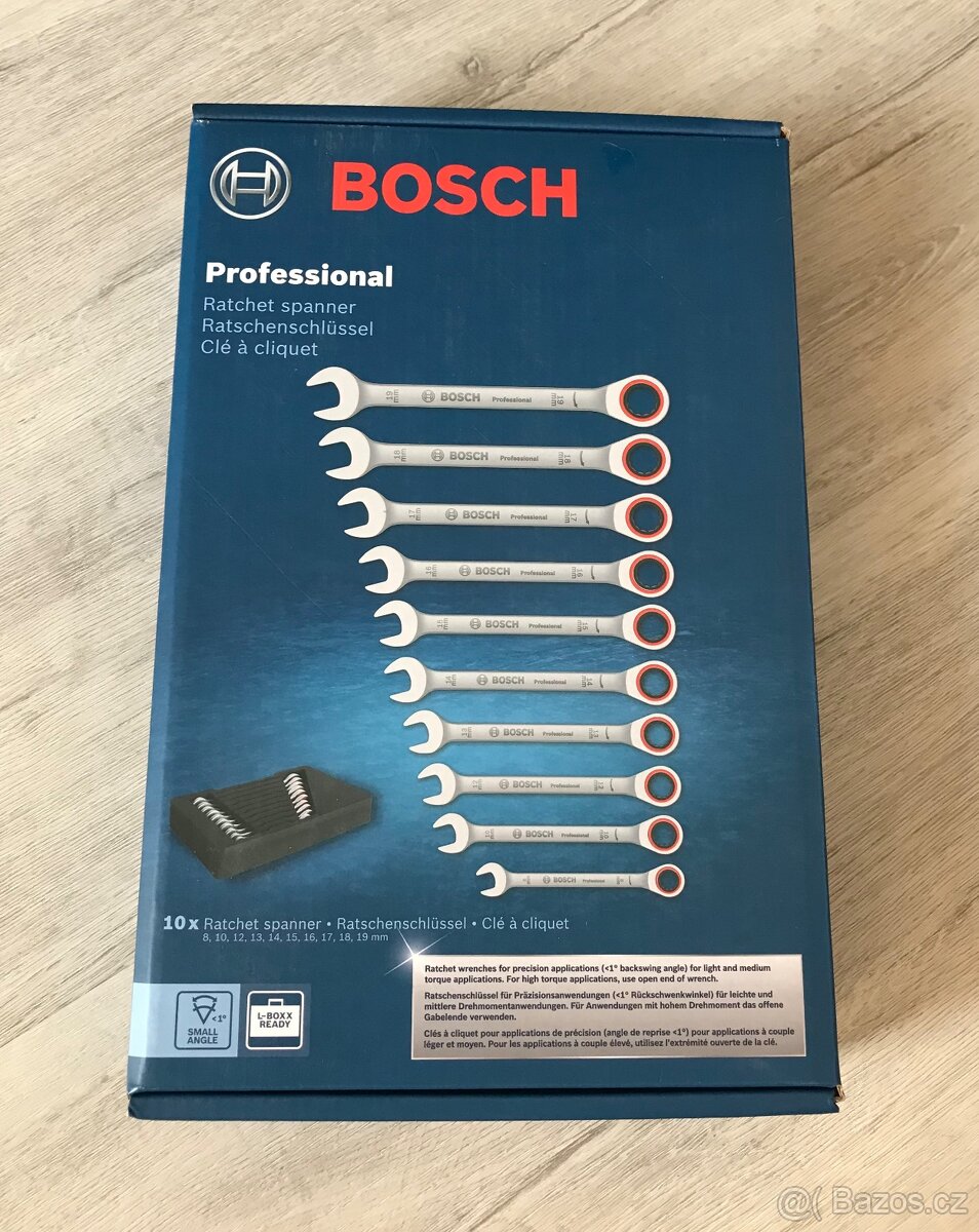 Bosch Professional sada 10 ráčnových klíčů