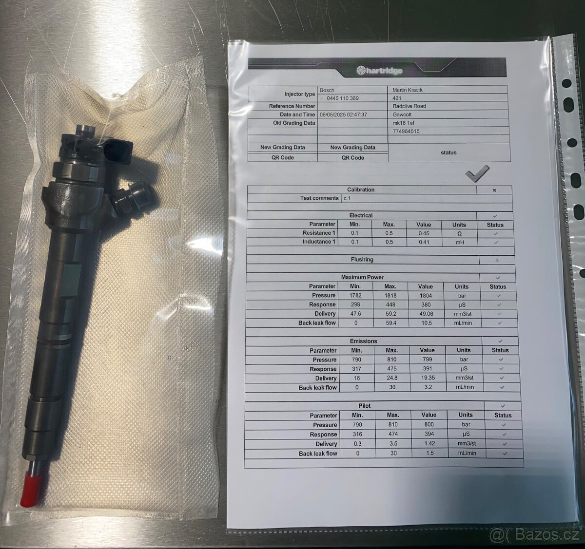 Repasované vstřikovače 2.0 TDI 0445 110 369