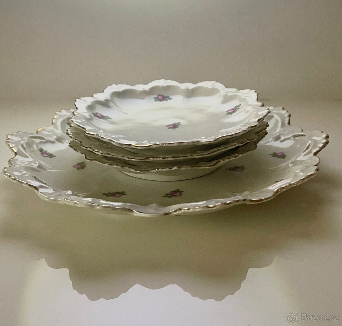 Porcelánová sada MZ Altrohlau tác+ talířky