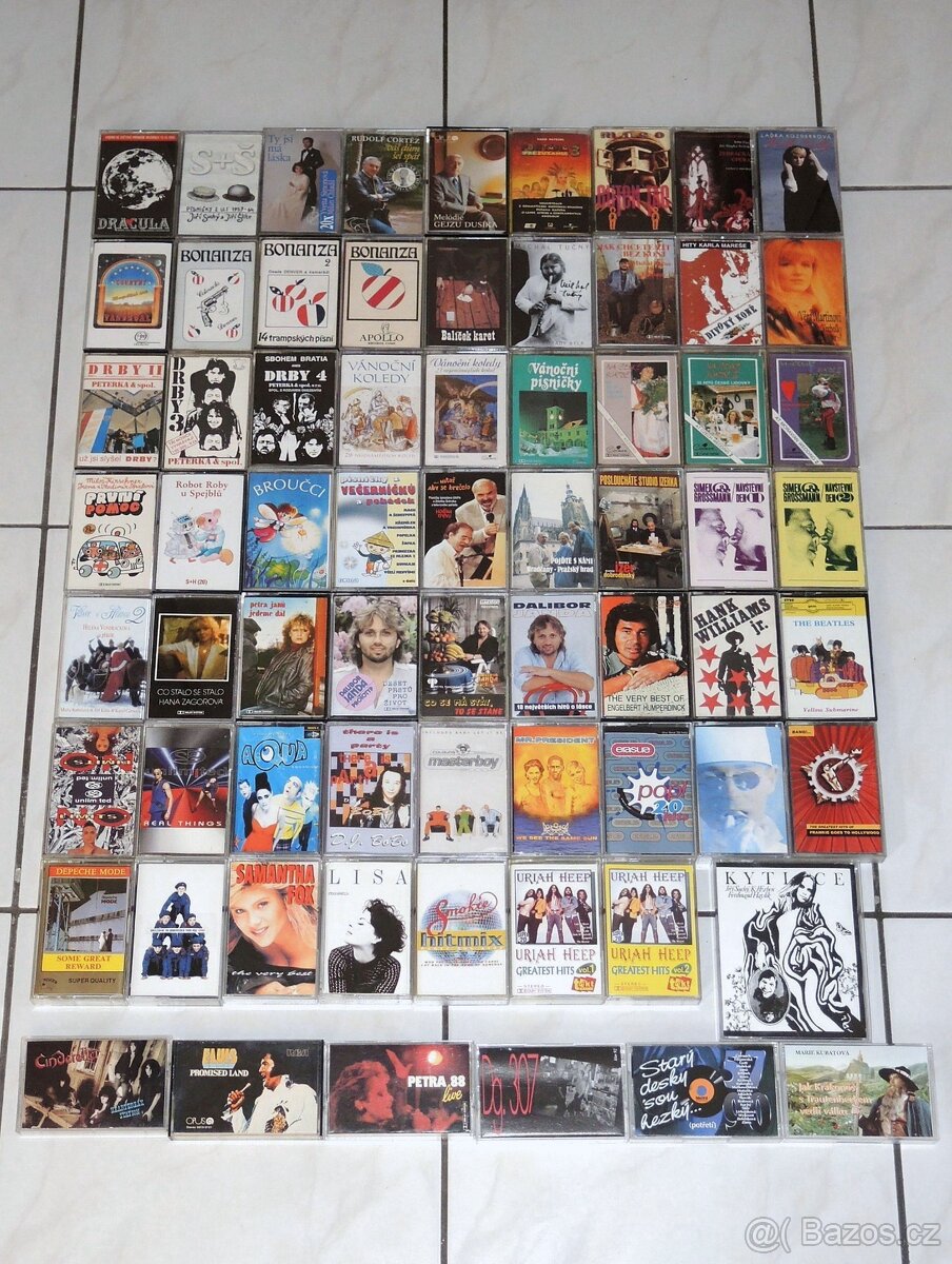 Prodám množství různých originálních audiokazet - TOP STAV