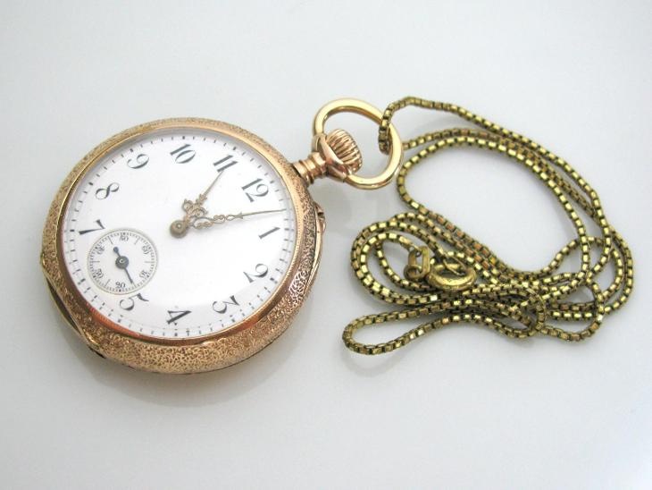 KRÁSNÉ 14K CELOZLATÉ KAPESNÍ HODINKY IWC SCHAFFHAUSEN