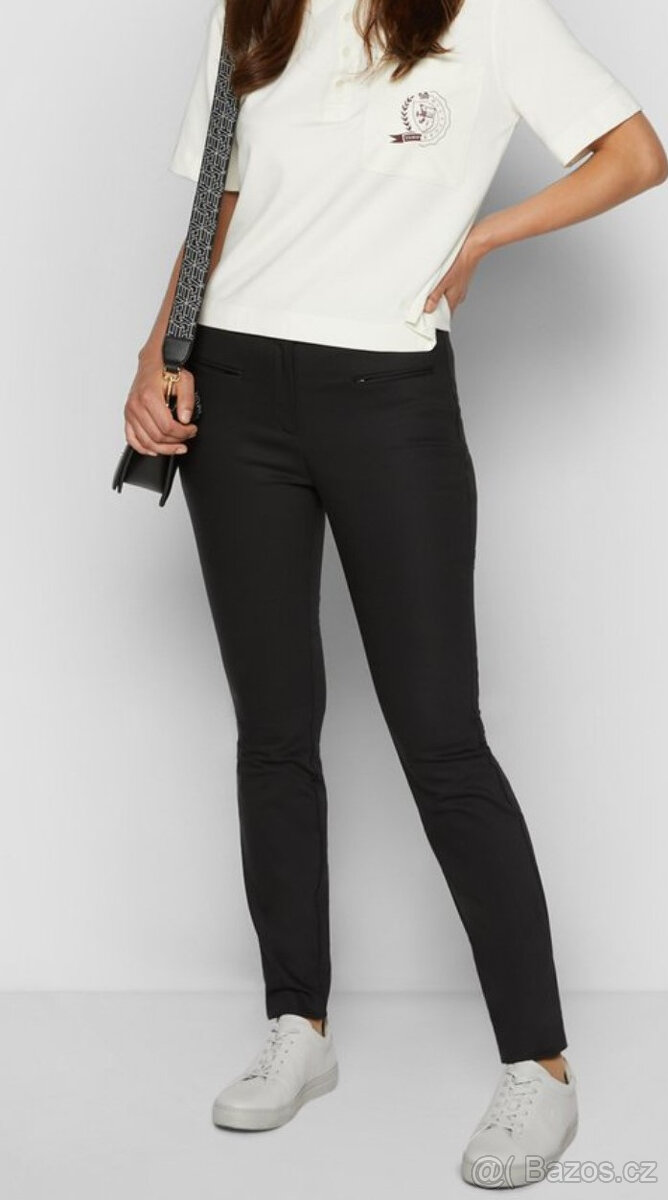 Černé elegantní pružné skinny kalhoty Tommy Hilfiger 40