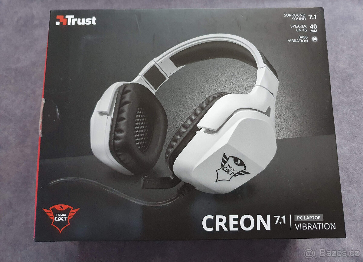 Trust 7.1 Creon GXT 354 Headset - Herní drátová sluchátka