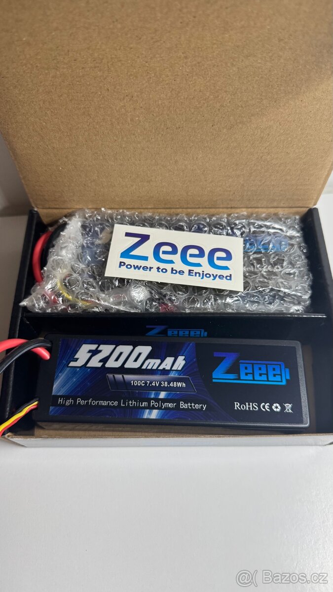BATERIE LIPO ZEEE 5200mAh 80C/100C 7,4V 38,48Wh-2ks