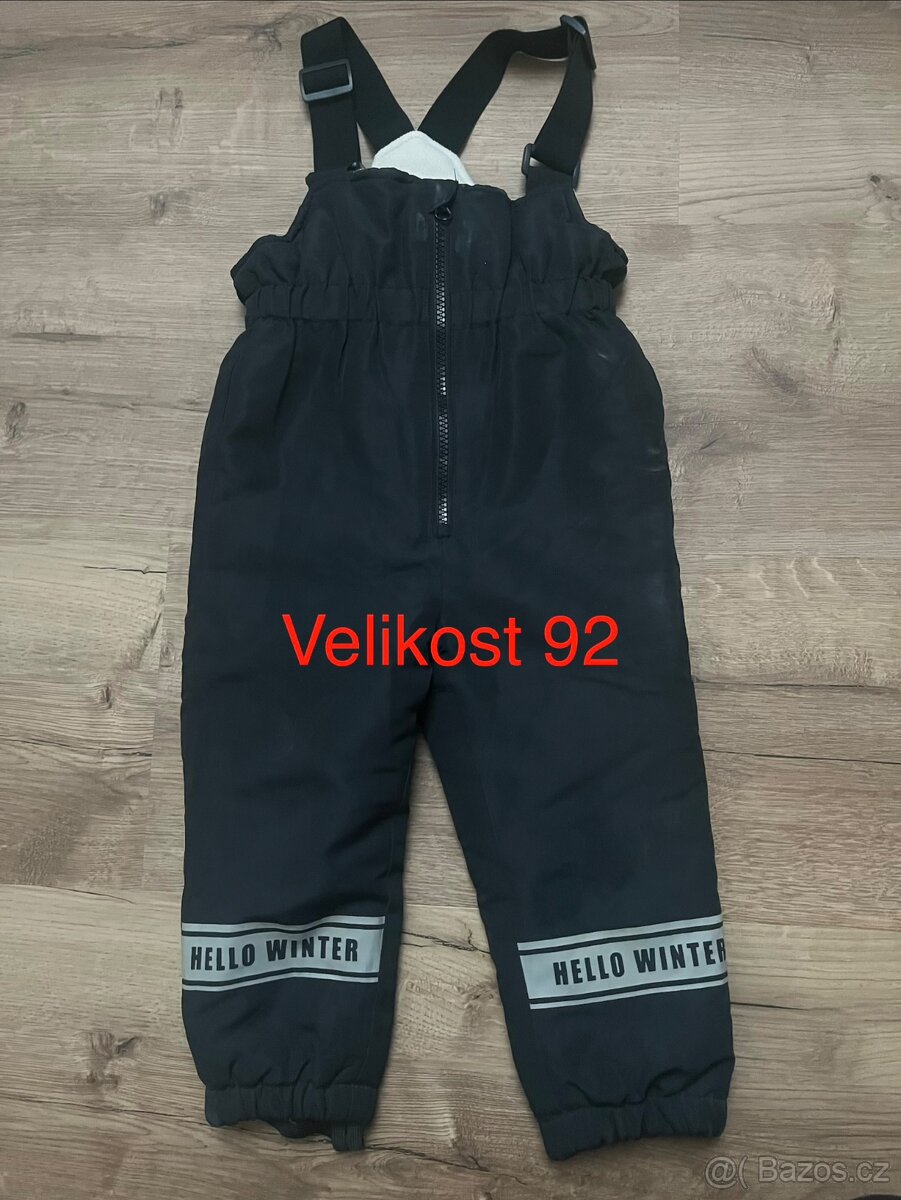 Dětské zimní zateplené kalhoty
