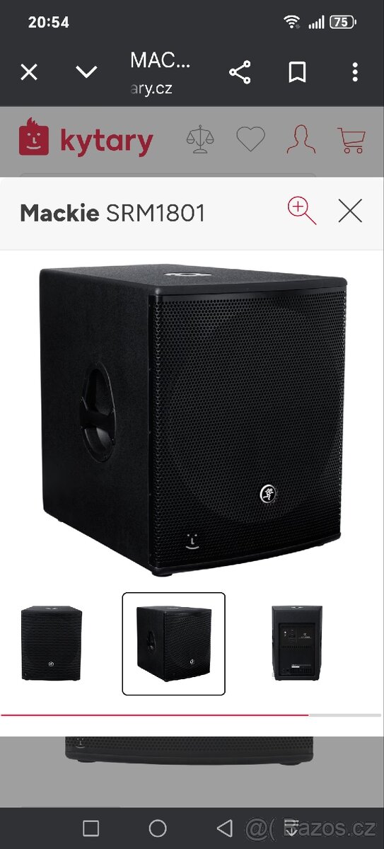 Prodám Subbas active MACKIE 1801 1000w