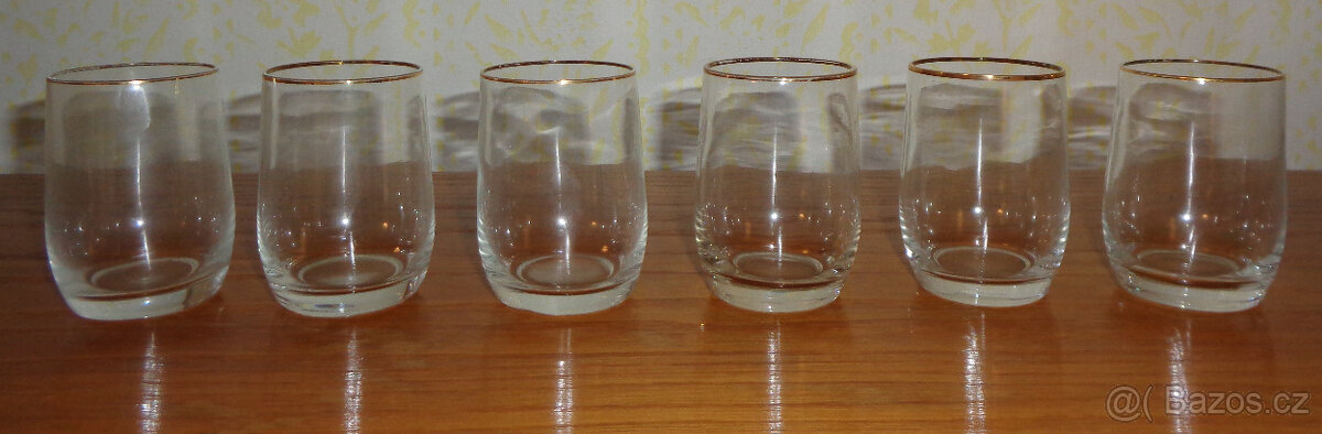 Sada 6 ks štamprlí - skleniček