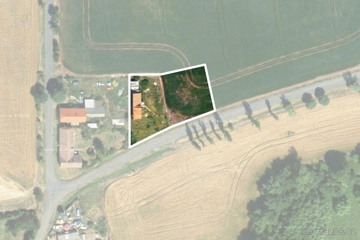 Stavební pozemky v obci Chotěbudice s celkovou výměrou 1598