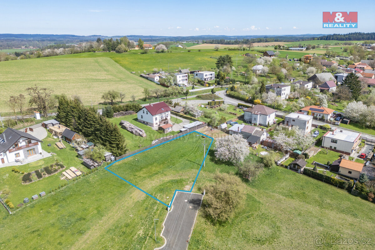 Prodej pozemku k bydlení, 1009 m², Kasejovice