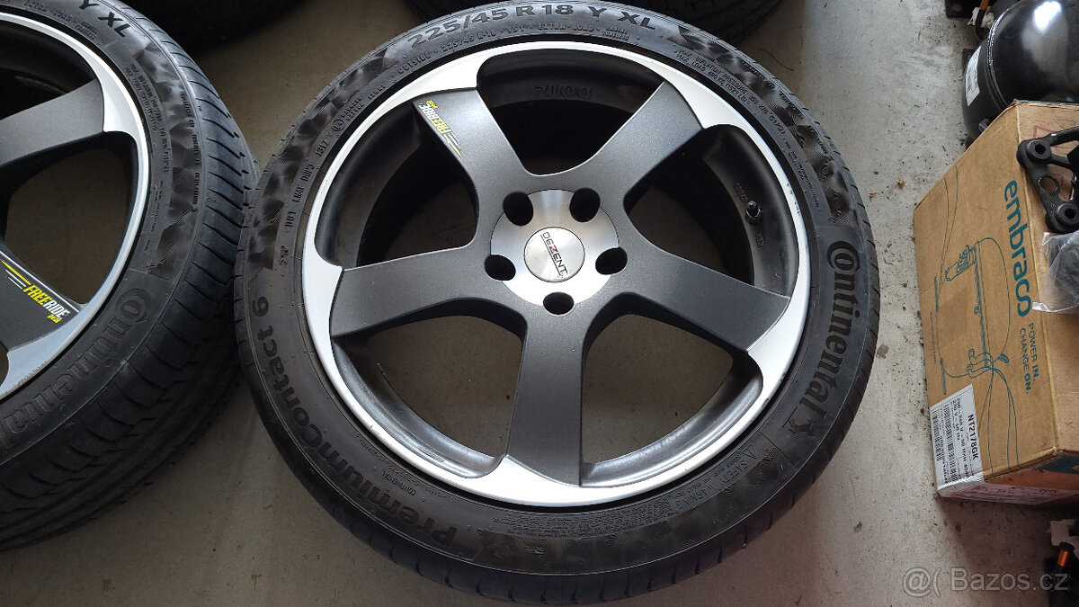 Pěkná letní ALU kola 18" 5x114,3 Mazda,Kia,Hyundai,Honda