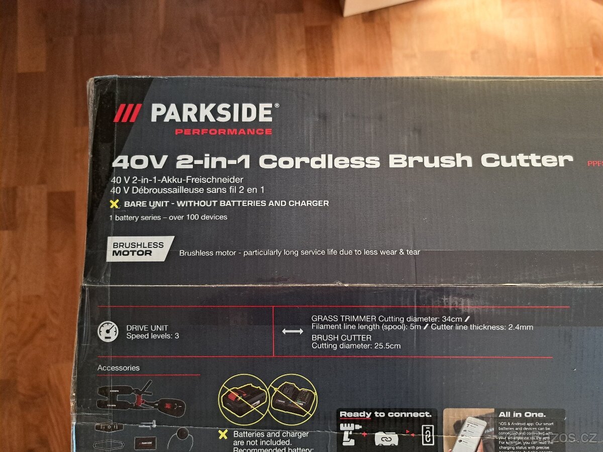 PARKSIDE PERFORMANCE® Aku křovinořez 2 v 1 PPFSA 40- Li B3