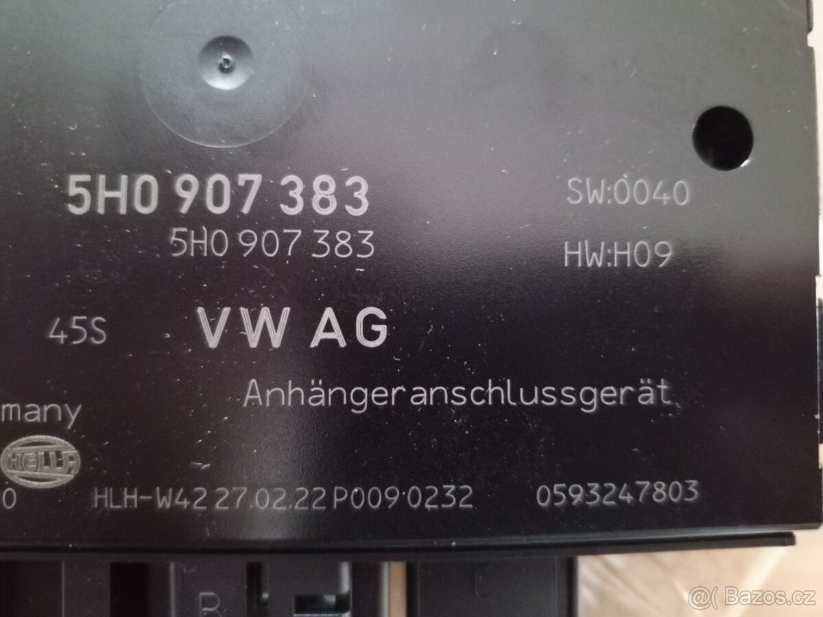 Řídící jednotka tažného zařízení VW/Škoda 5H0907383
