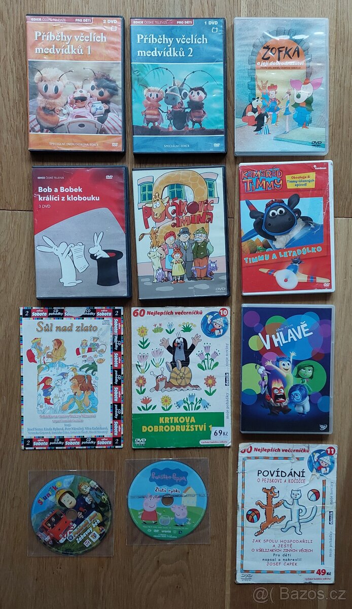 Dětská DVD, pohádky.
