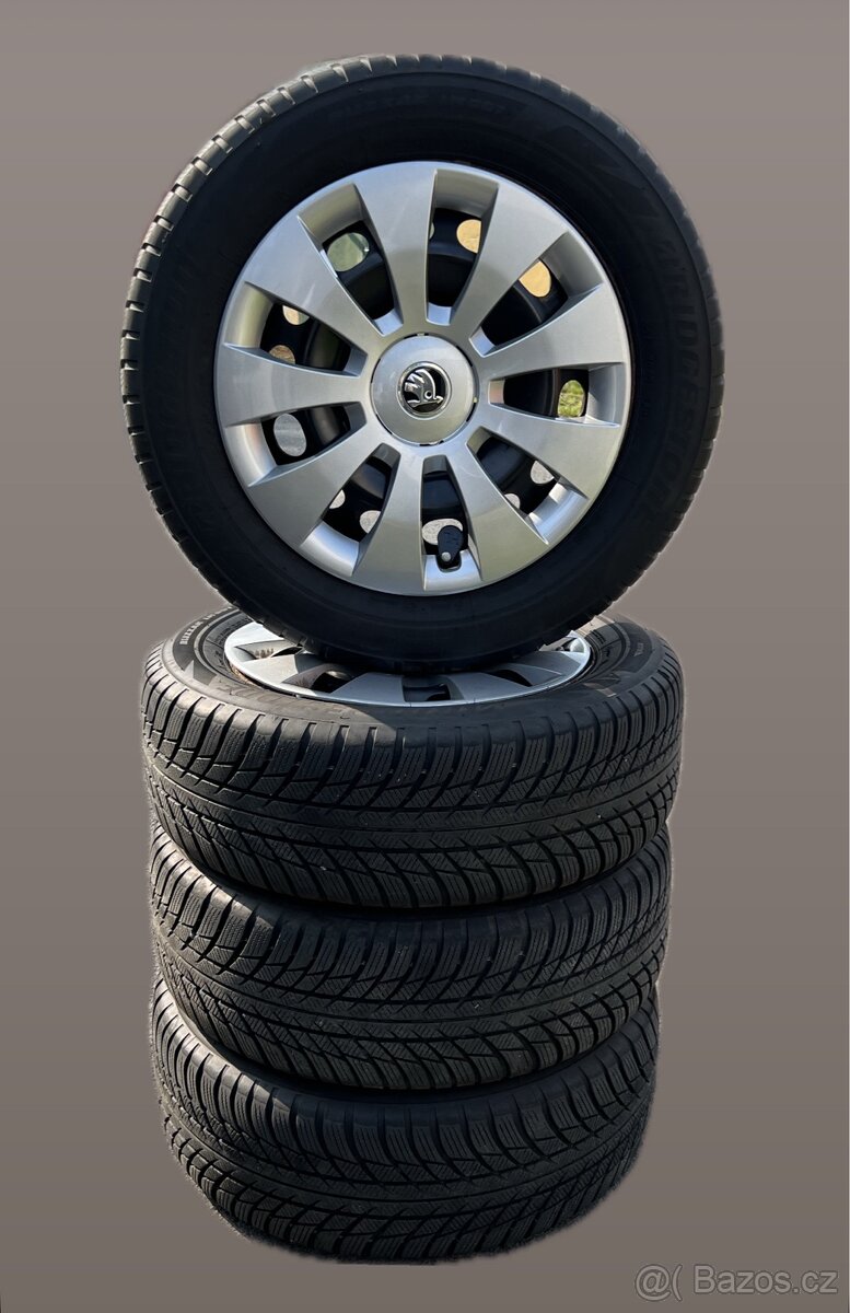 Sada zimních kol 5x112 205/60/16 Bridgestone 5.7mm