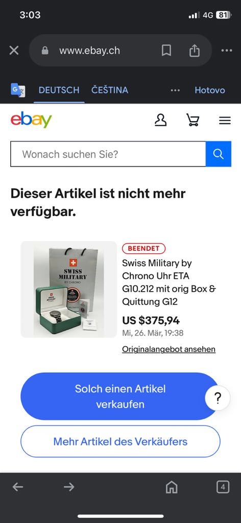 Hodinky Swiss military