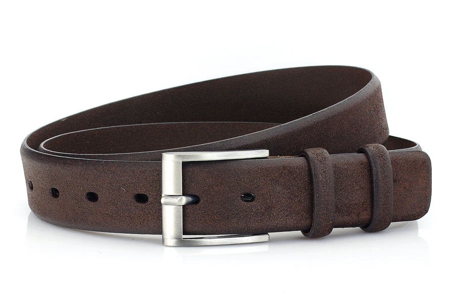 Pánský kožený opasek M3521 o šířce 3,5 cm