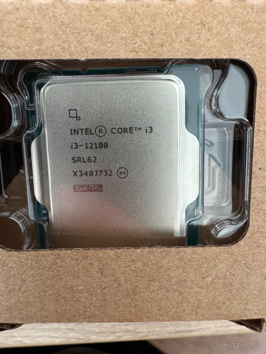 Intel Core i3‑12100 BOX (LGA 1700) + originál chladič