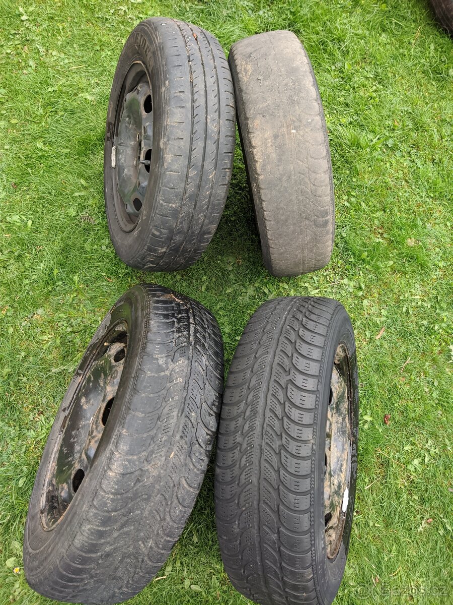 Plechové disky 14 palců Škoda Fabia 1