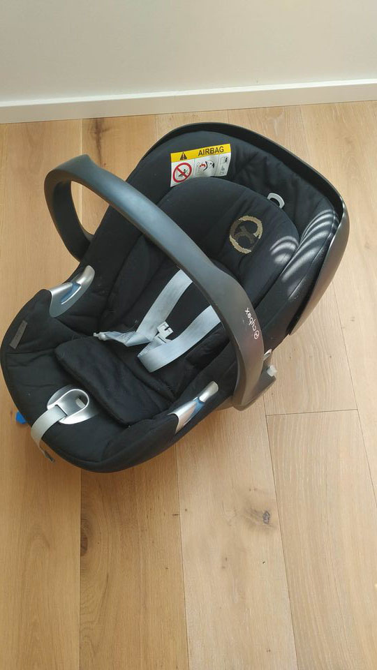 Sedačka Cybex Aton Q Plus, černá, vajíčko