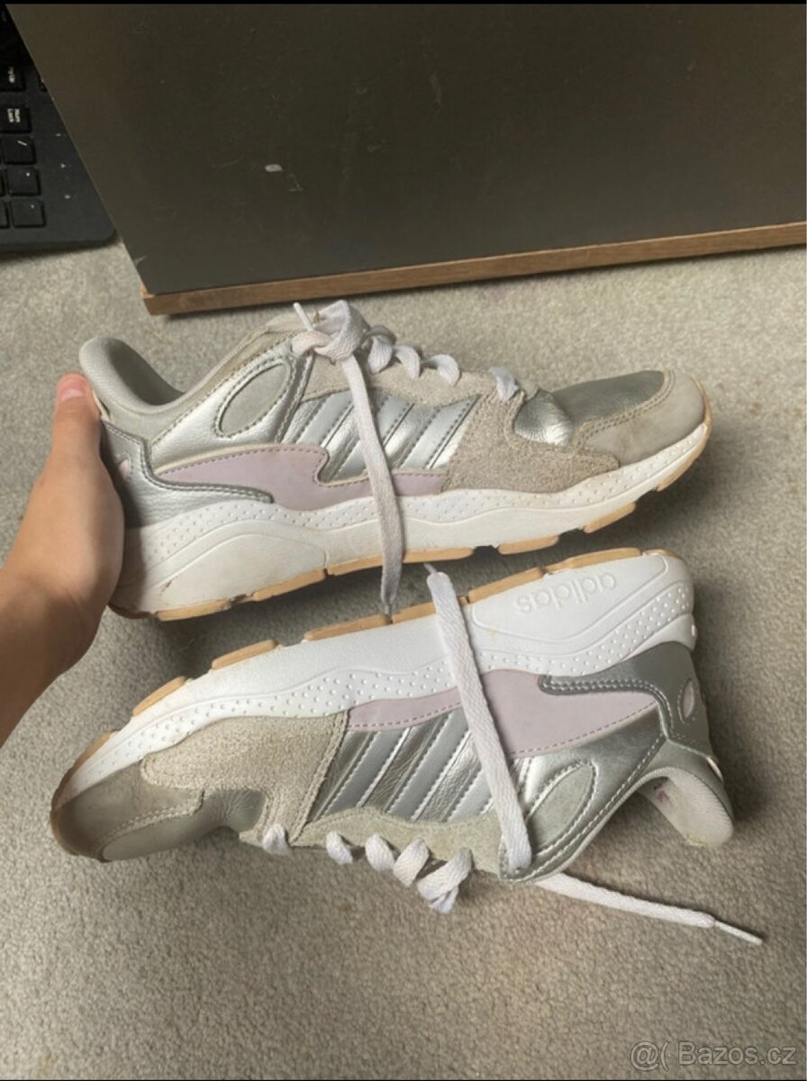 Adidas Sneakersy Chaos J EF7224 Stříbrná