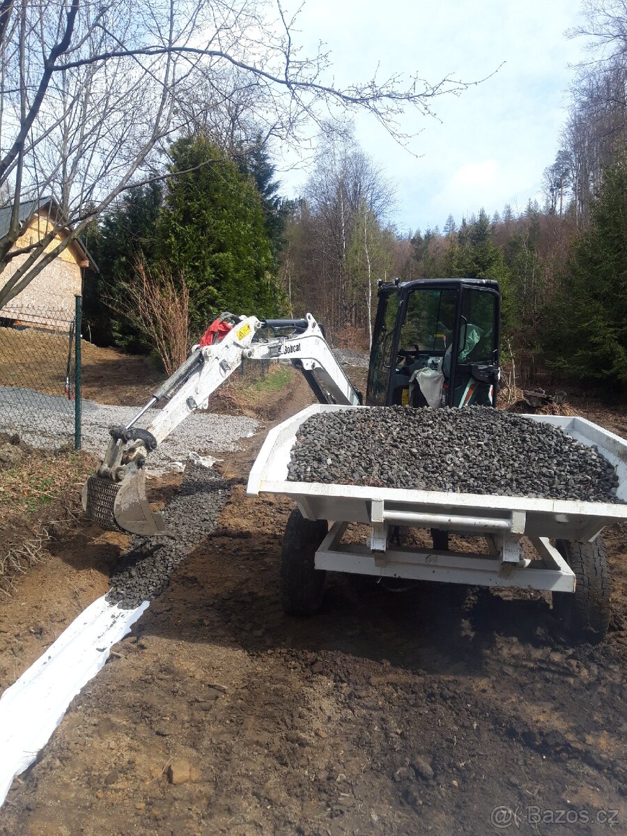 Dempr k bagru, sklápěcí vozík, kára