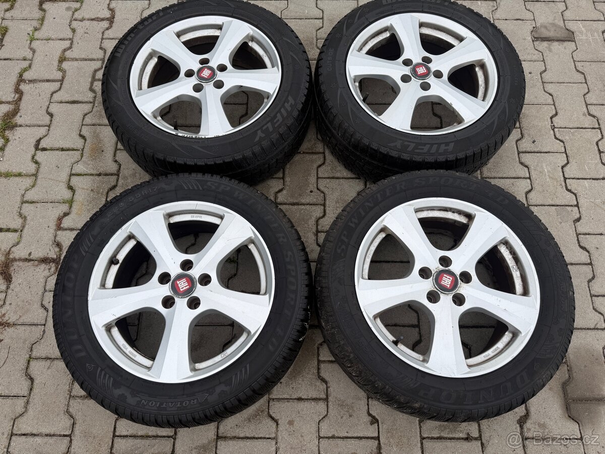 4x al kola 5x108 17 + pneu zimní 225/55 R17