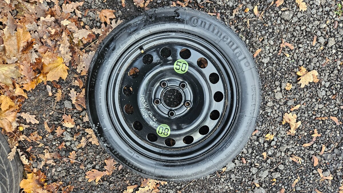 179. dojezdová rezerva BMW 135/80 r17 5x120mm