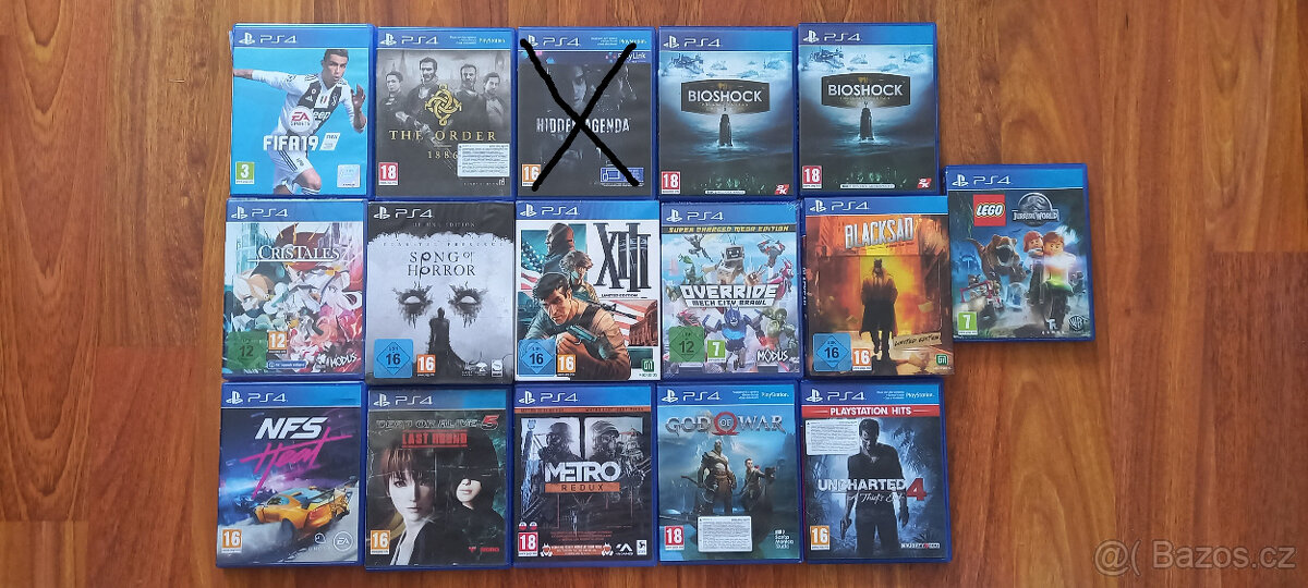 Prodám hry na Playstation 4