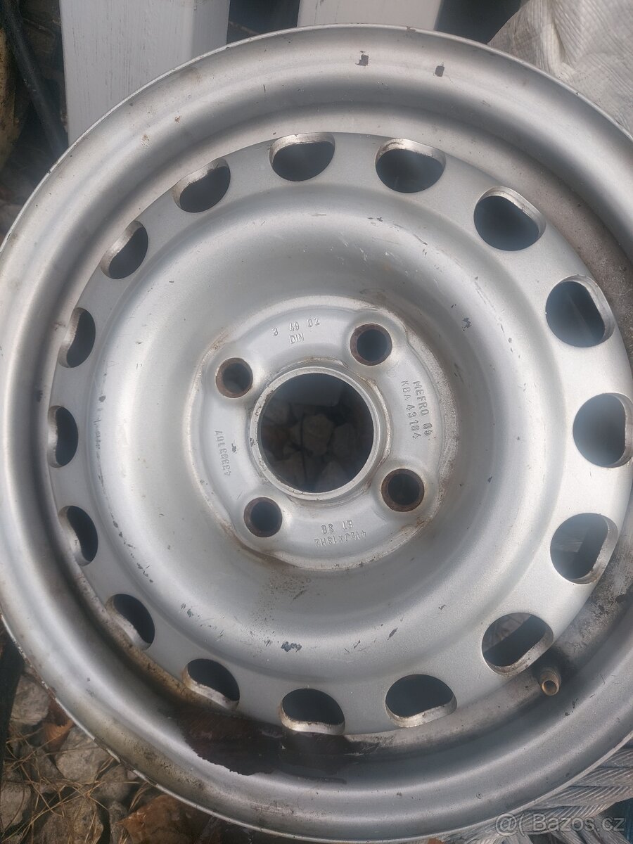 Plechový disk 4 1/2Jx13H2 ET 38.