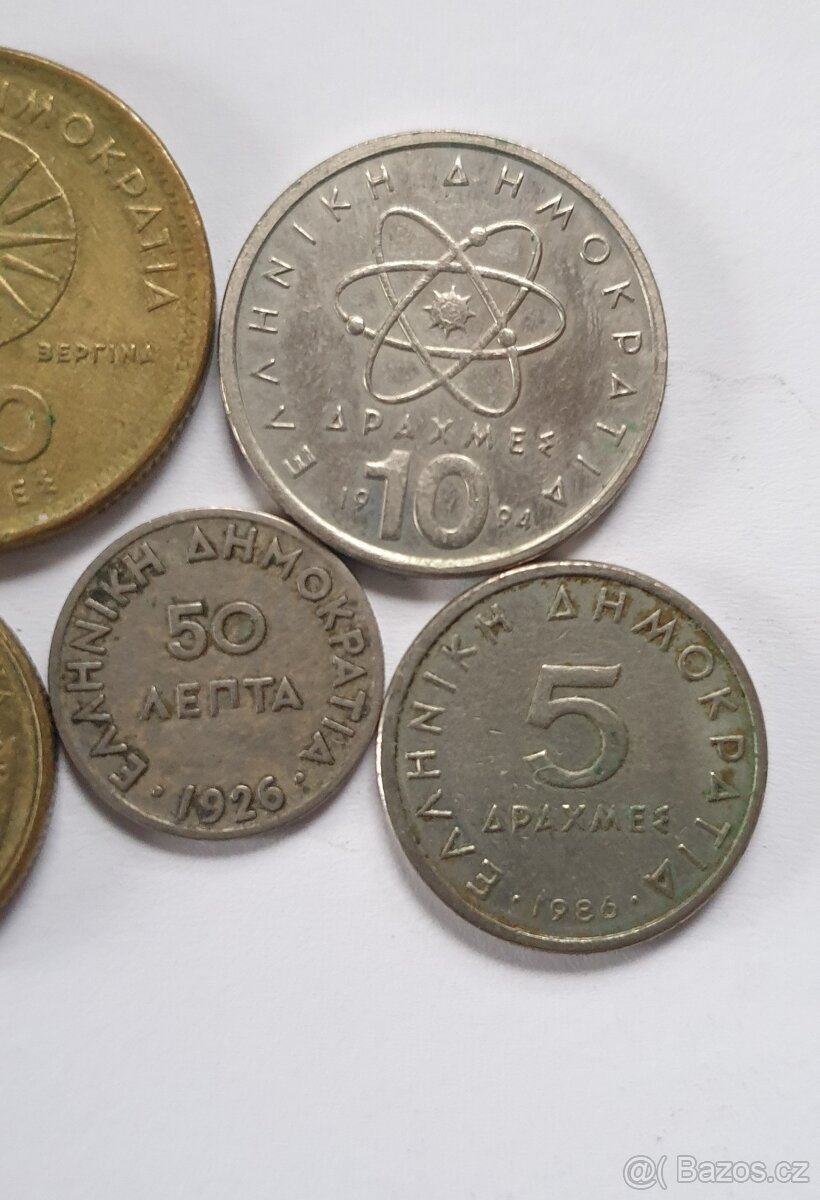 Mince Řecko 5 ks.