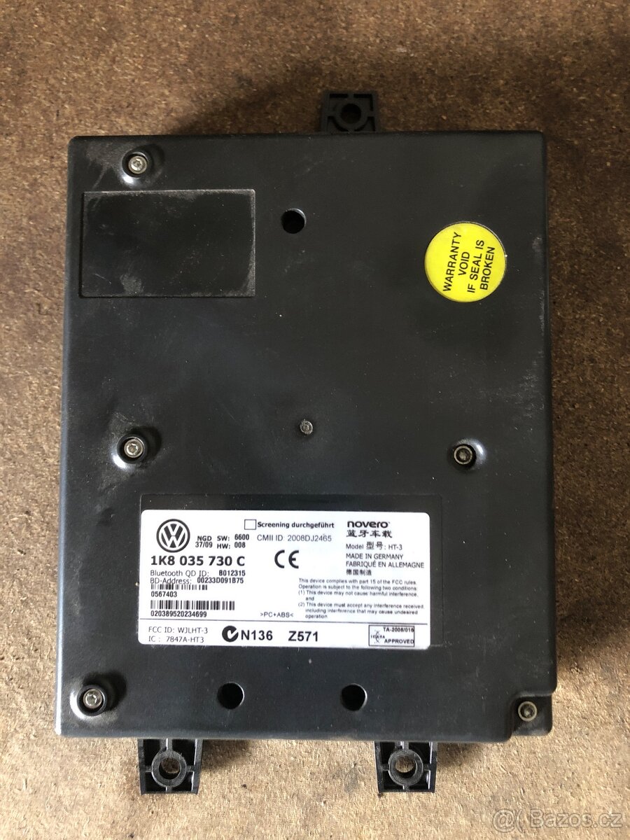 Jednotka Bluetooth VW Seat 1K8 035 730C