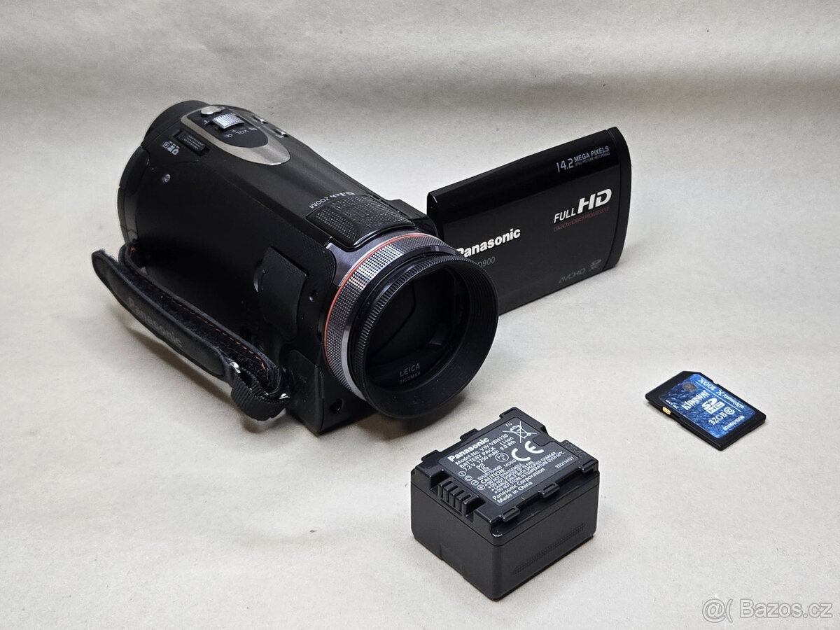 Videokamera Panasonic HDC-SD900 + stativ Velbon