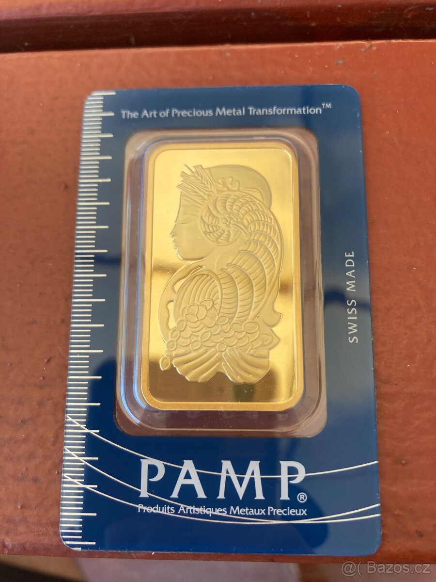 PAMP 50g zlaté slitky